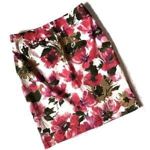Evan Picone Petite Stretch Floral Sheath Skirt